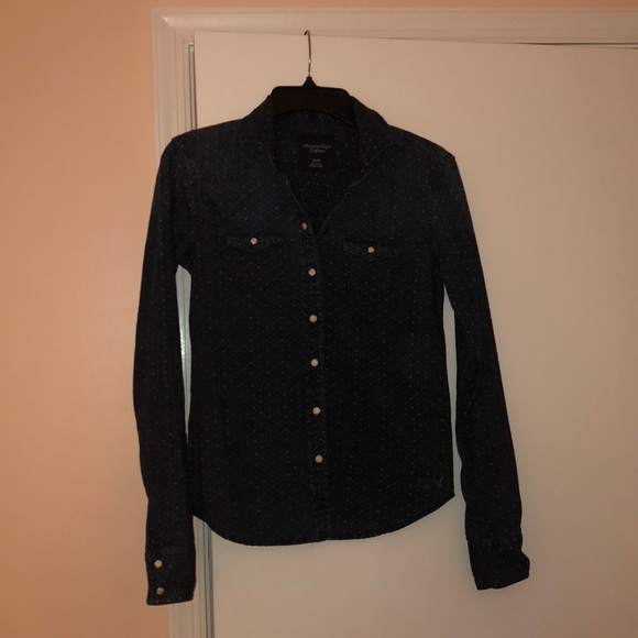 Long Sleeve Denim Shirt - Picture 1 of 3